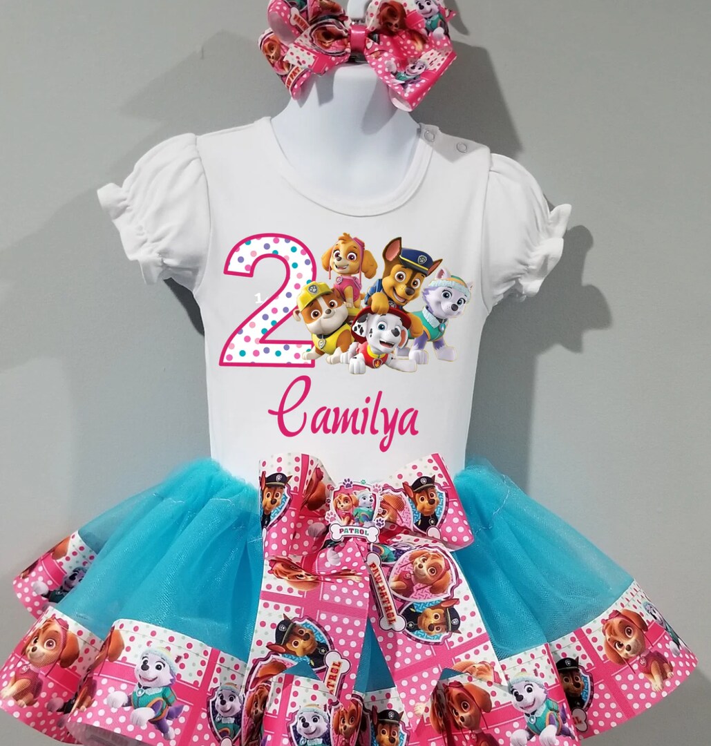 skye paw patrol birthday dress Skye dress / Skye birthday/ paw patrol birthday outfit/ baby